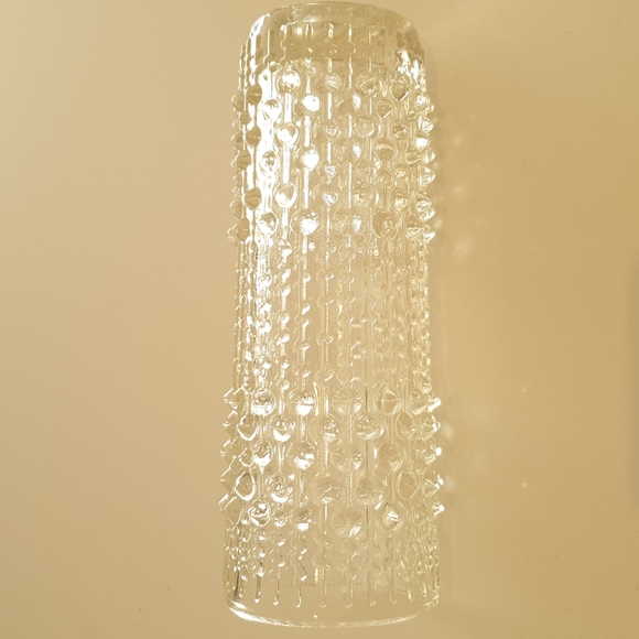 Vintage Hermanova Sklo Union Czech glass candle wax vase - Picture 4 of 10